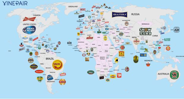 Najpopulárnejšie pivá sveta? Američania ich zakreslili do mapy