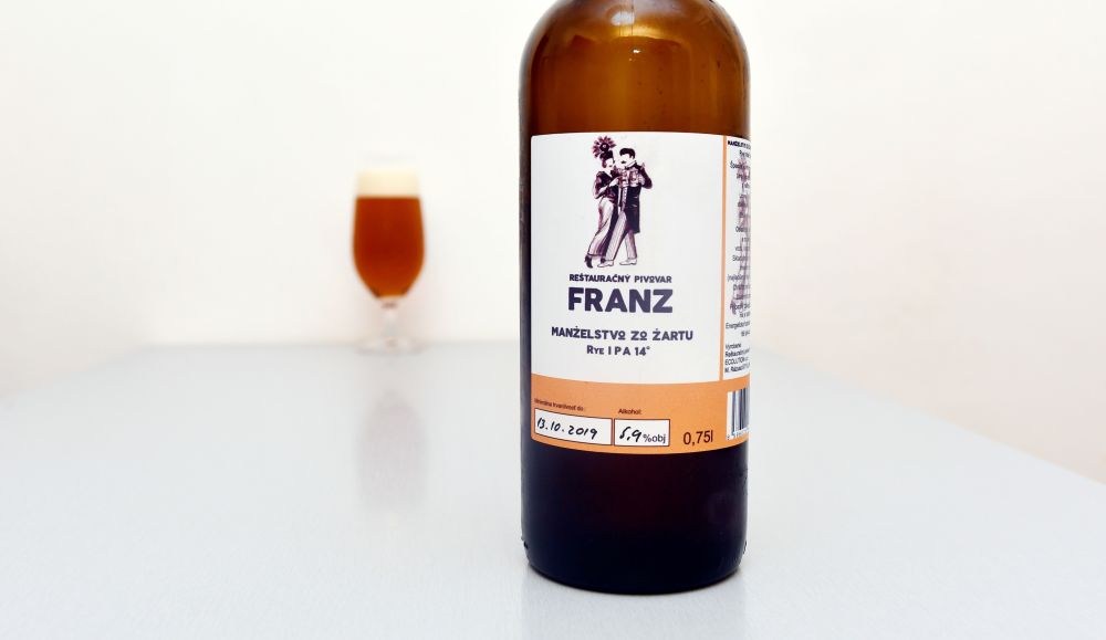 Žitná IPA z lučeneckého pivovaru Franz (Manželstvo zo žartu)